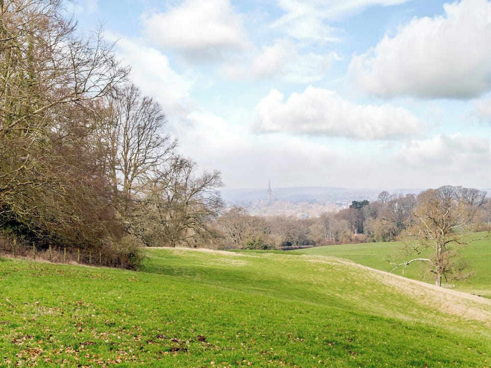 View | Spire View Hut, Alderbury, near Salisbury