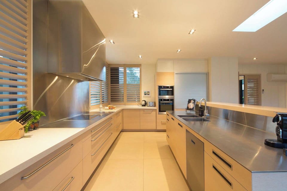 Exclusive Villa | Private kitchen | Full-size fridge, microwave, oven, stovetop