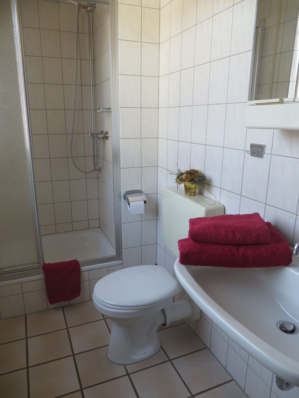 Triple Room | Bathroom | Shower, towels