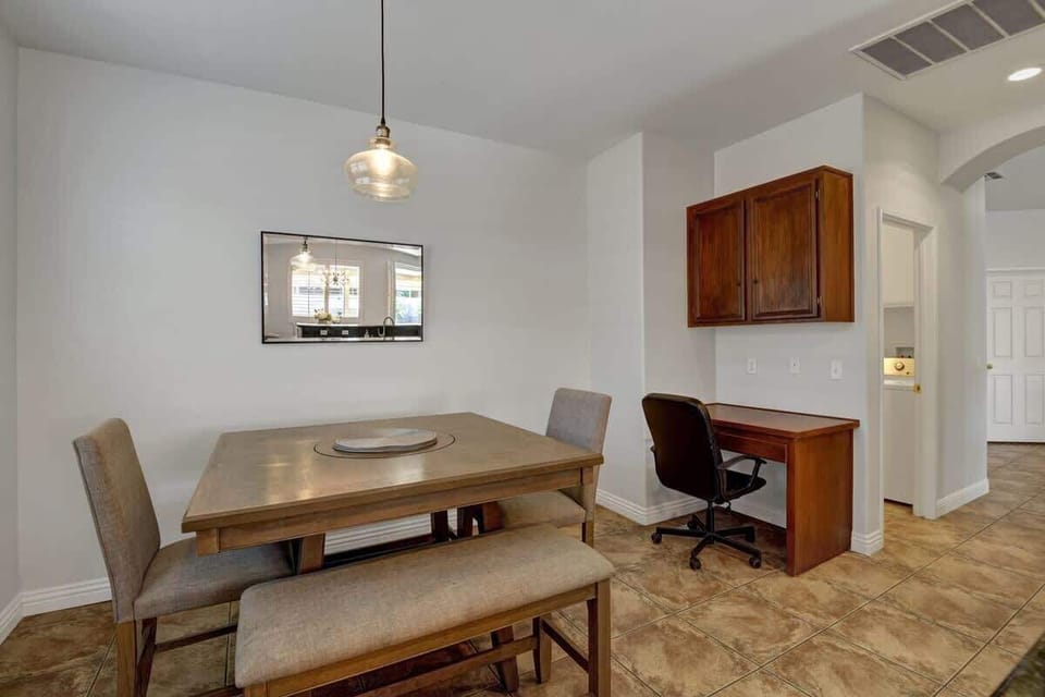 Second area for dining or remote work