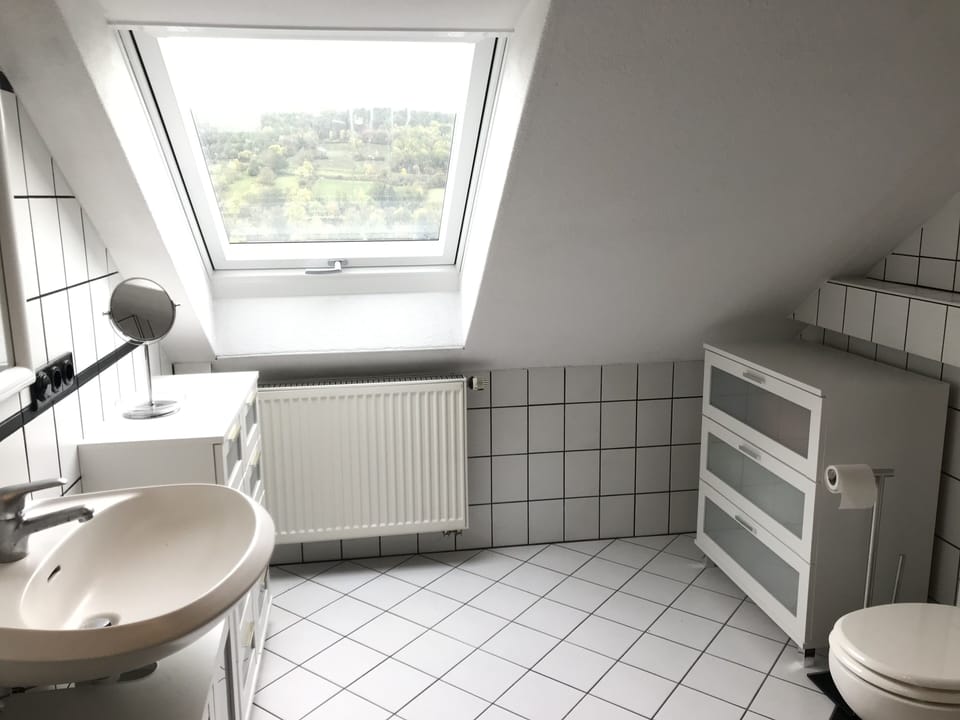 Apartment | Bathroom | Shower, hair dryer, towels