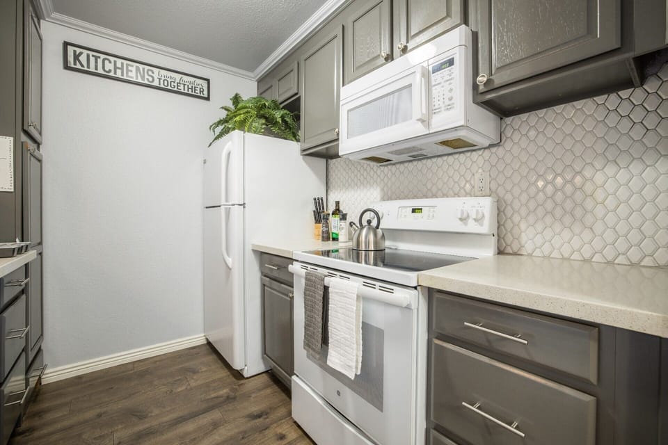 Fully stocked kitchen has everything you need for meal prep at home