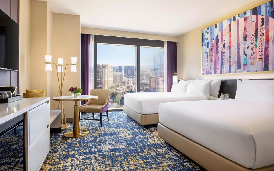 Deluxe Room, 2 Queen Beds (Panoramic View) | Premium bedding, minibar, in-room safe, blackout drapes
