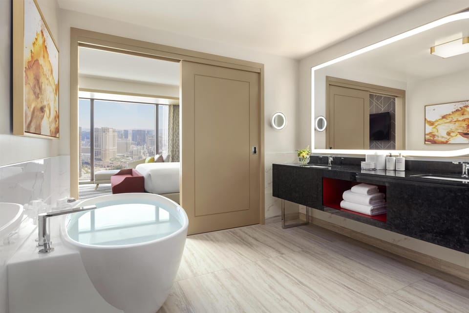 Shower, free toiletries, hair dryer, bathrobes
