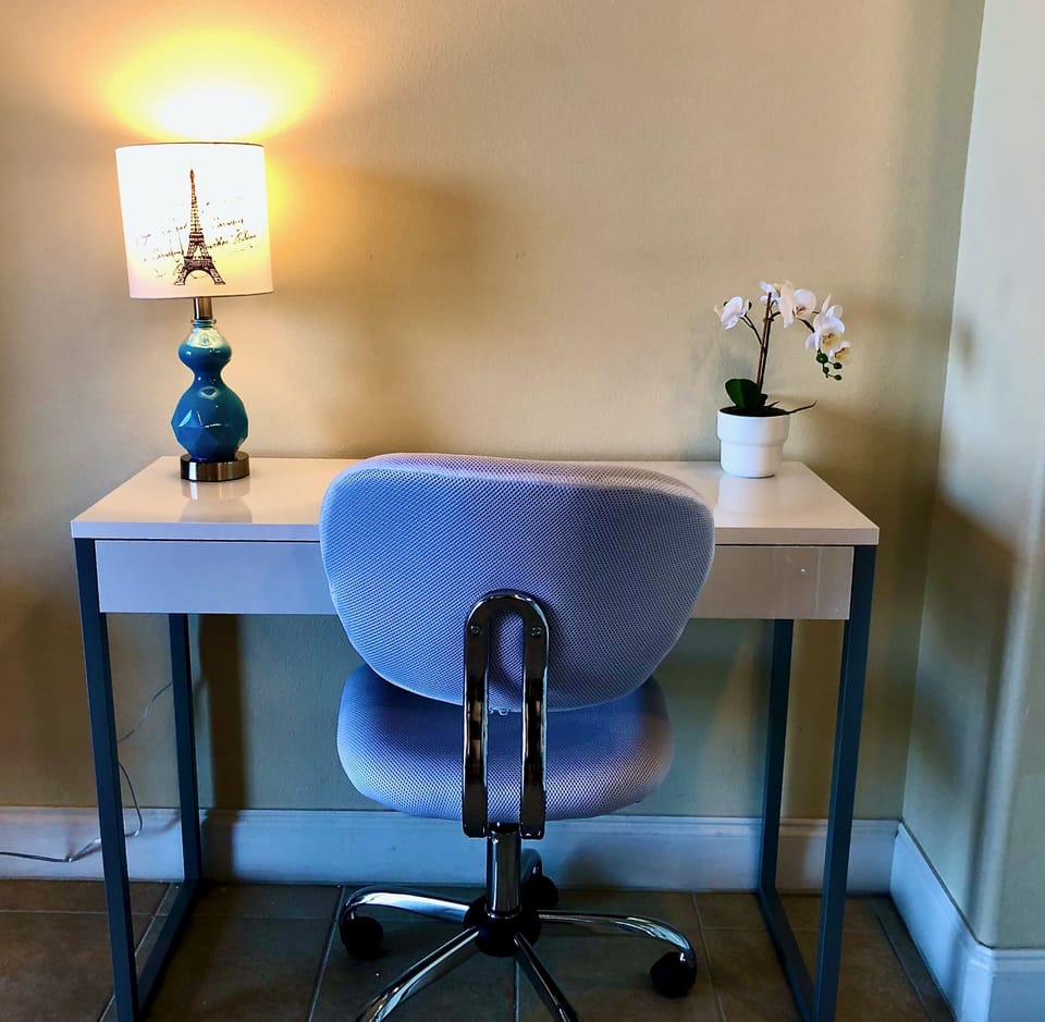 A small laptop desk for any browsing or work