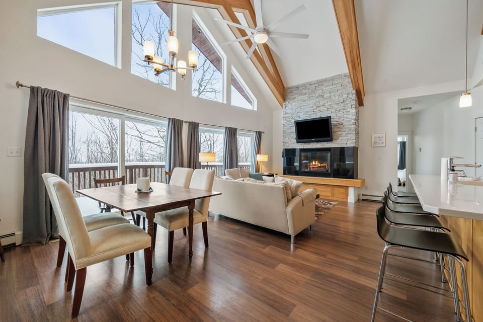 Dining and living area