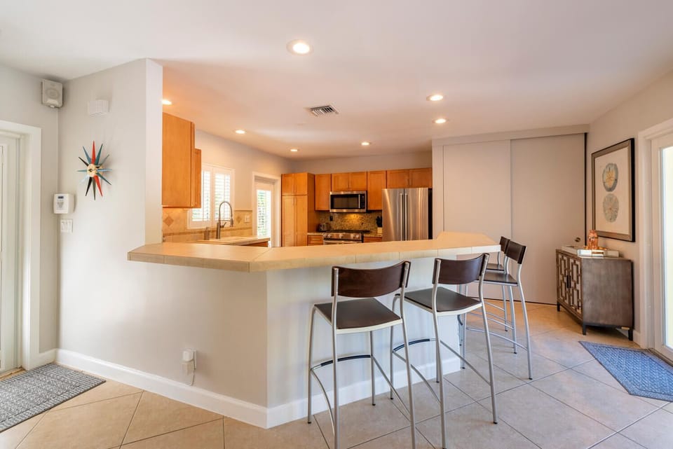 A Chef's dream w/ gas cooking and new KitchenAid appliances.