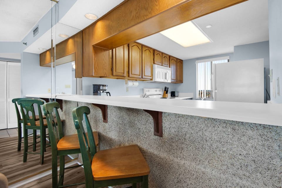Bar seating for 2.
