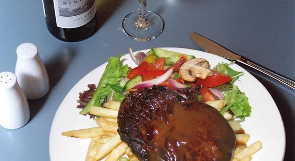 Breakfast, lunch and dinner served