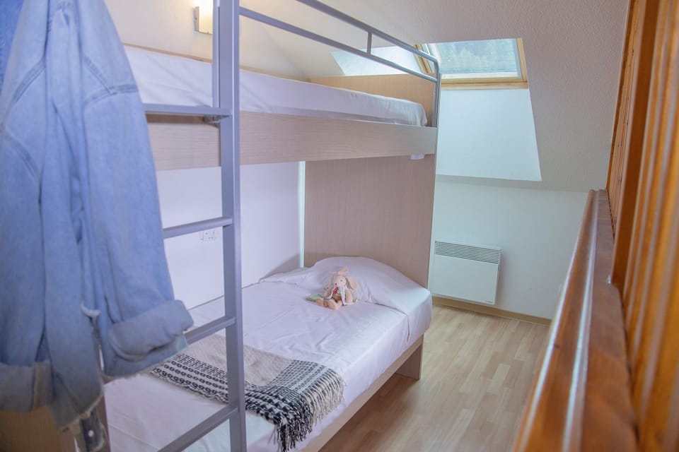 Drift to sleep in the bunk bed after a wonderful day outside.