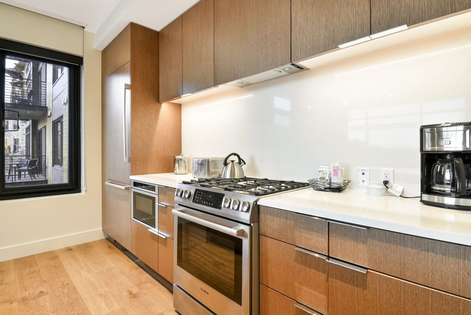 Room, Indoors, Kitchen, Flooring, Furniture