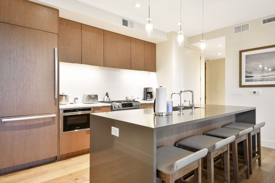Indoors, Room, Kitchen Island, Kitchen, Furniture