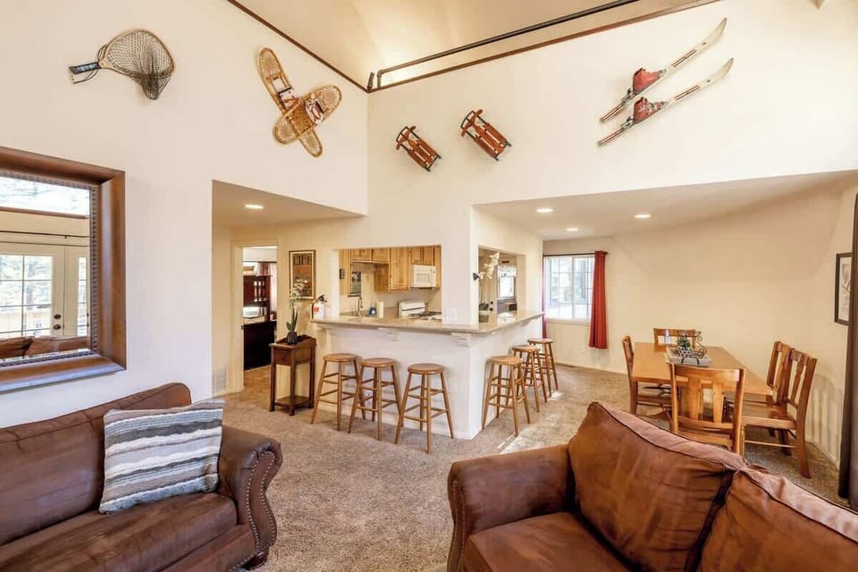 Kitchen fully equipped for your convenience! with breakfast bar.