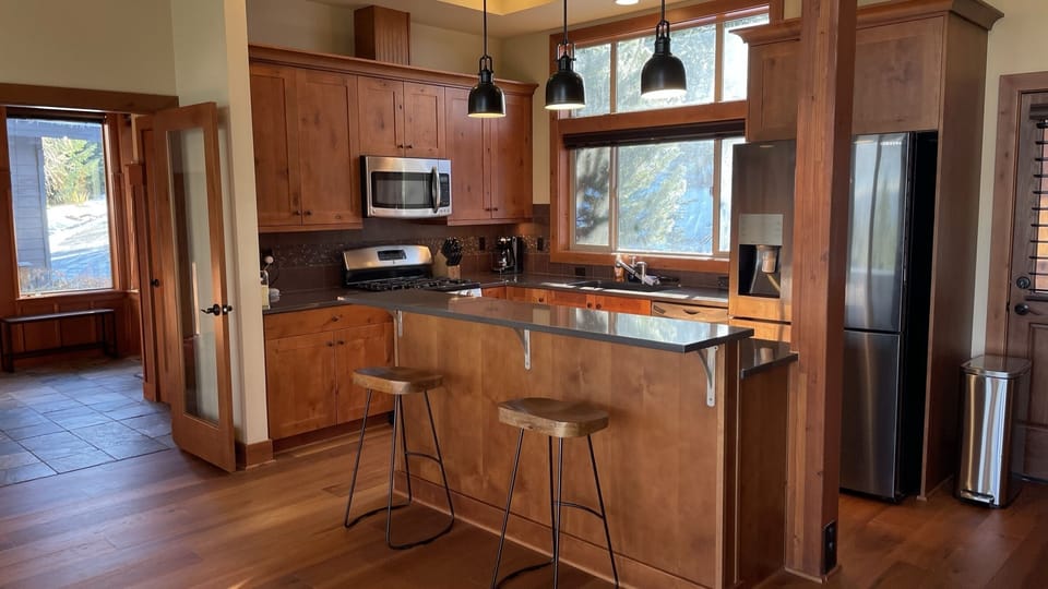 Fully stocked kitchen