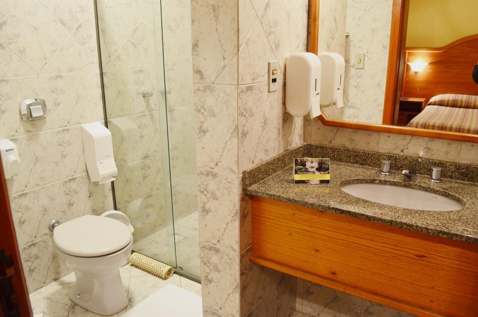 Shower, hair dryer