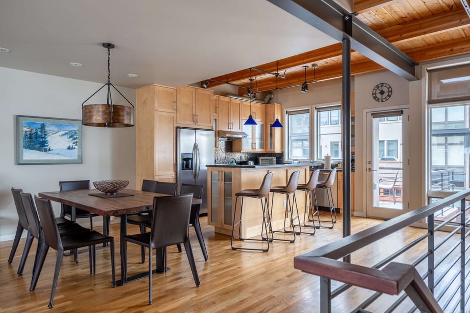 The open main level floor plan allows for everyone to come together