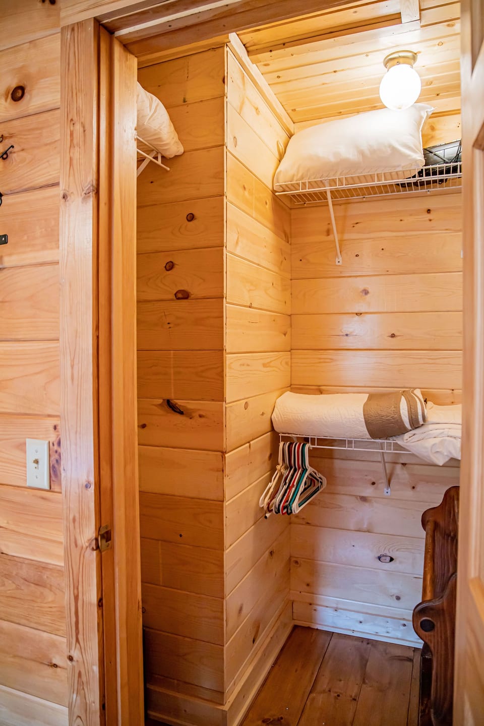 Upstairs bedroom 1 closet. 