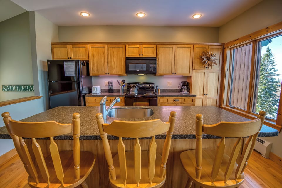 Kitchen island seating for three