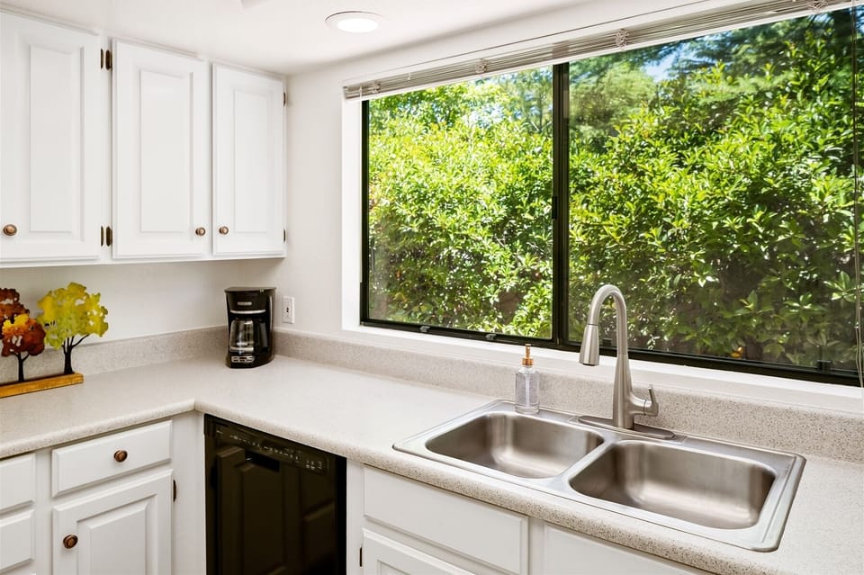 And scenic views for washing dishes