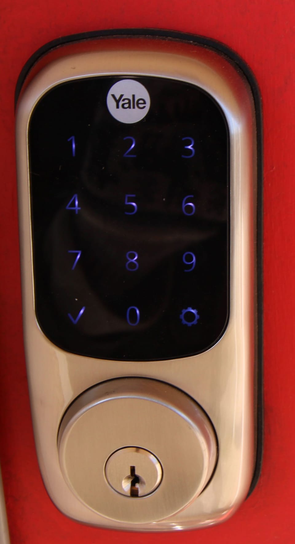 keypad with your own entry code for security.  Codes expire when you leave