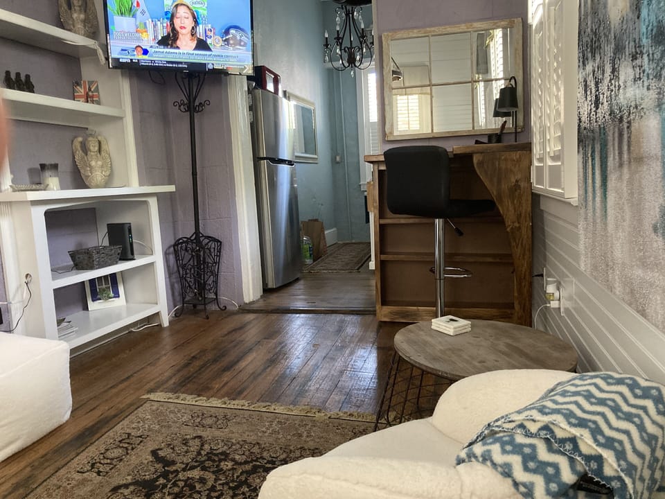 Cozy living area and workspace 