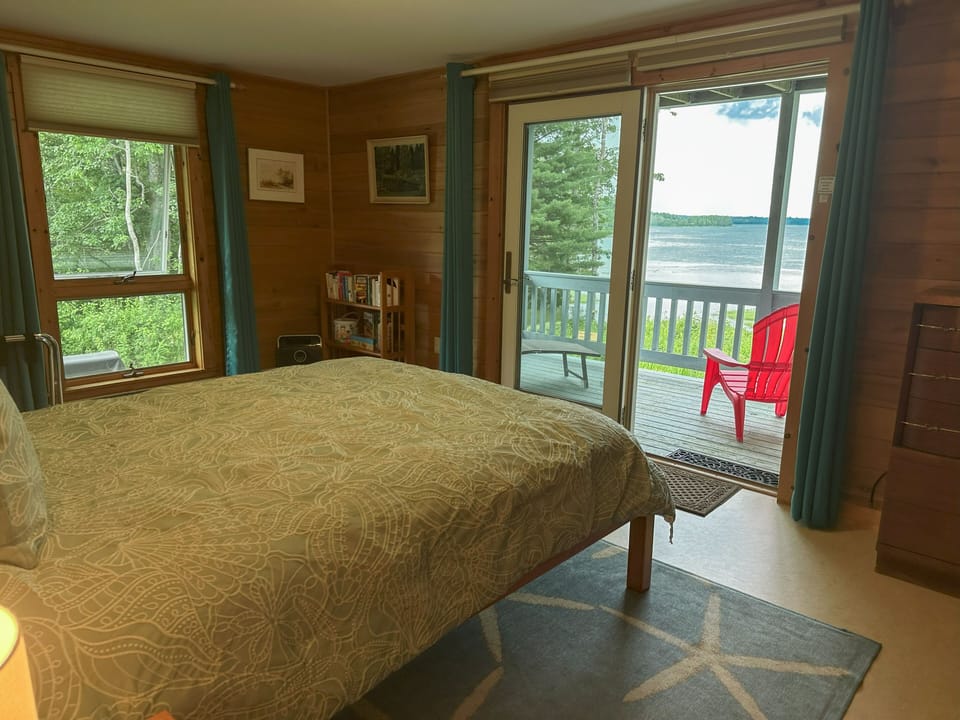 View of the tidal estuary and babbling brook from Riverview bedroom