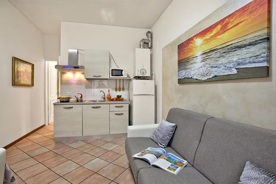Standard Apartment, 1 Bedroom, Microwave (Berny Salò: Near the Lake & Garage) | Living area | TV