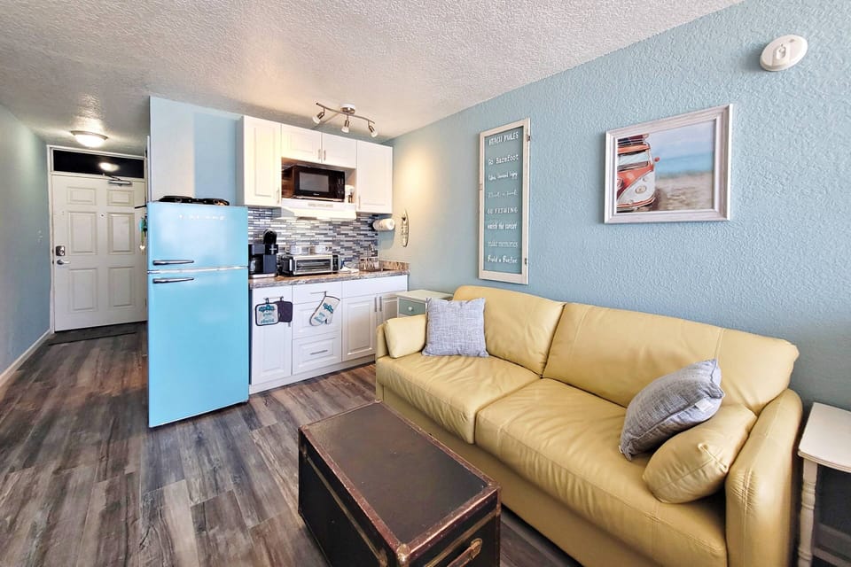 Utilize the kitchenette to save on meals.