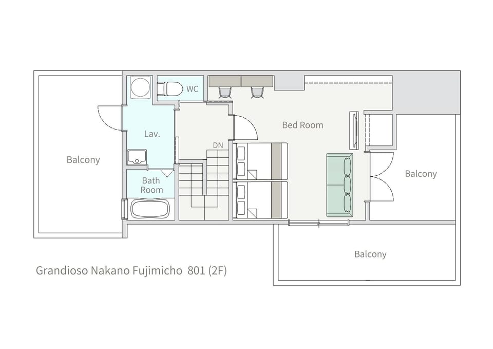 Floor plan (2nd floor)