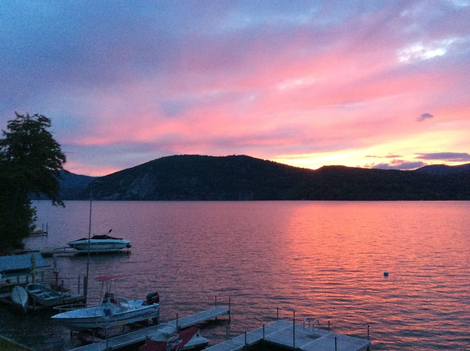 Beautiful views from our shared dock