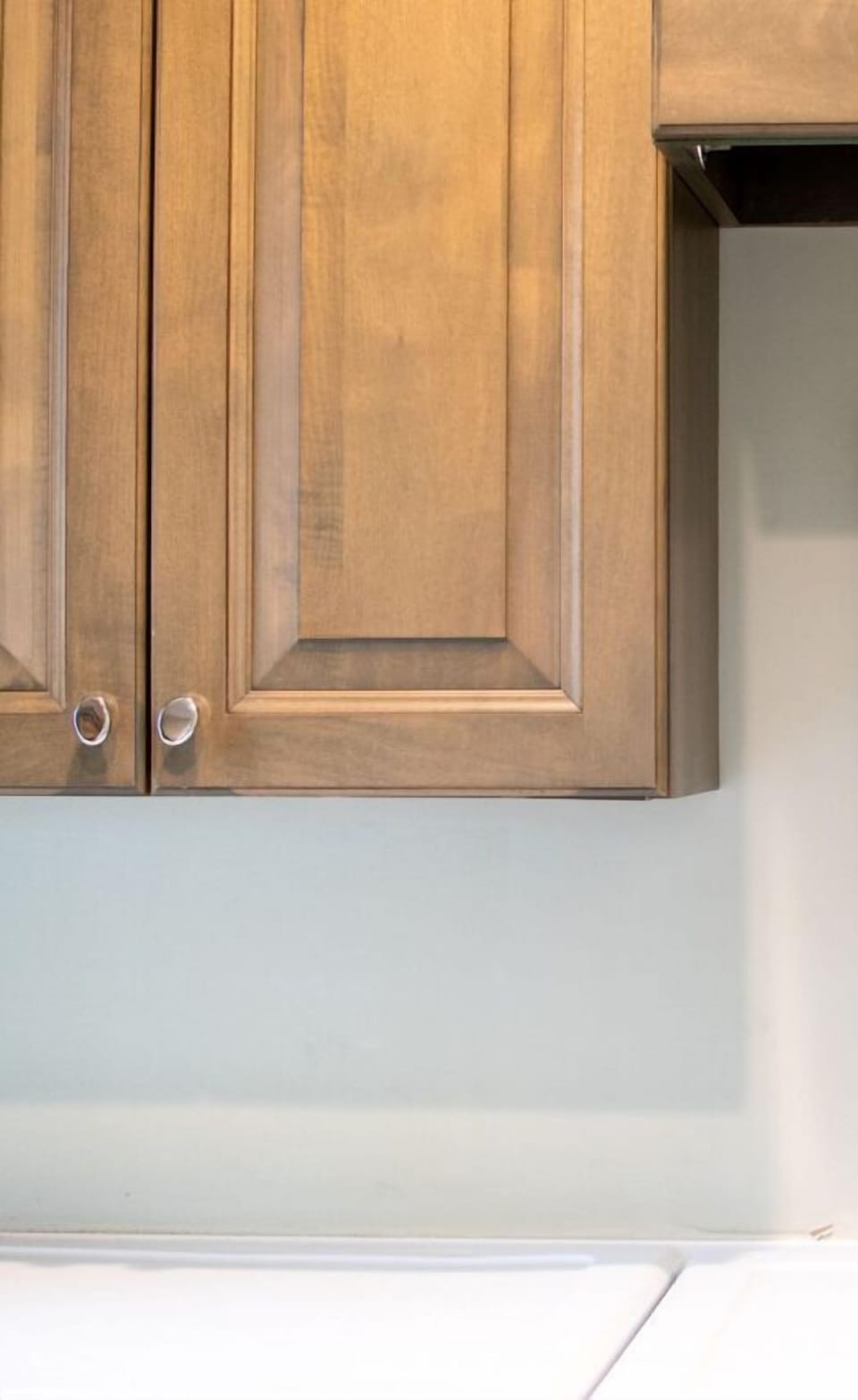 Storage space in the laundry room