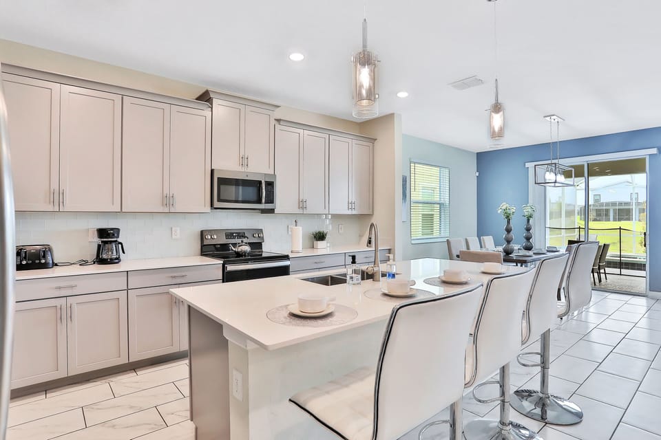 open-plan kitchen