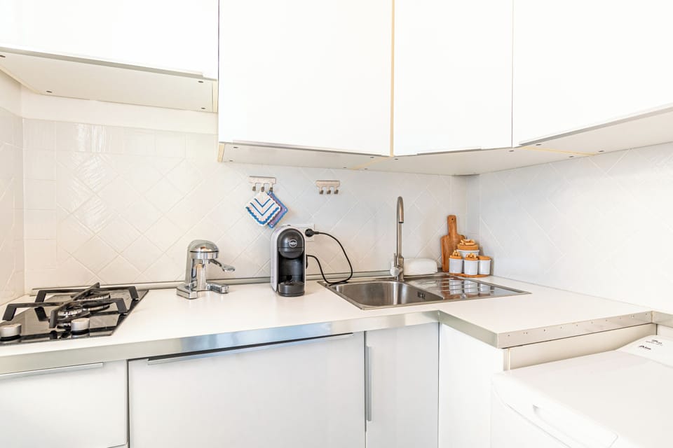 Honeymoon Studio, Sea View (Dependance Castiglione With Pool And) | Private kitchen | Fridge, stovetop, coffee/tea maker, electric kettle