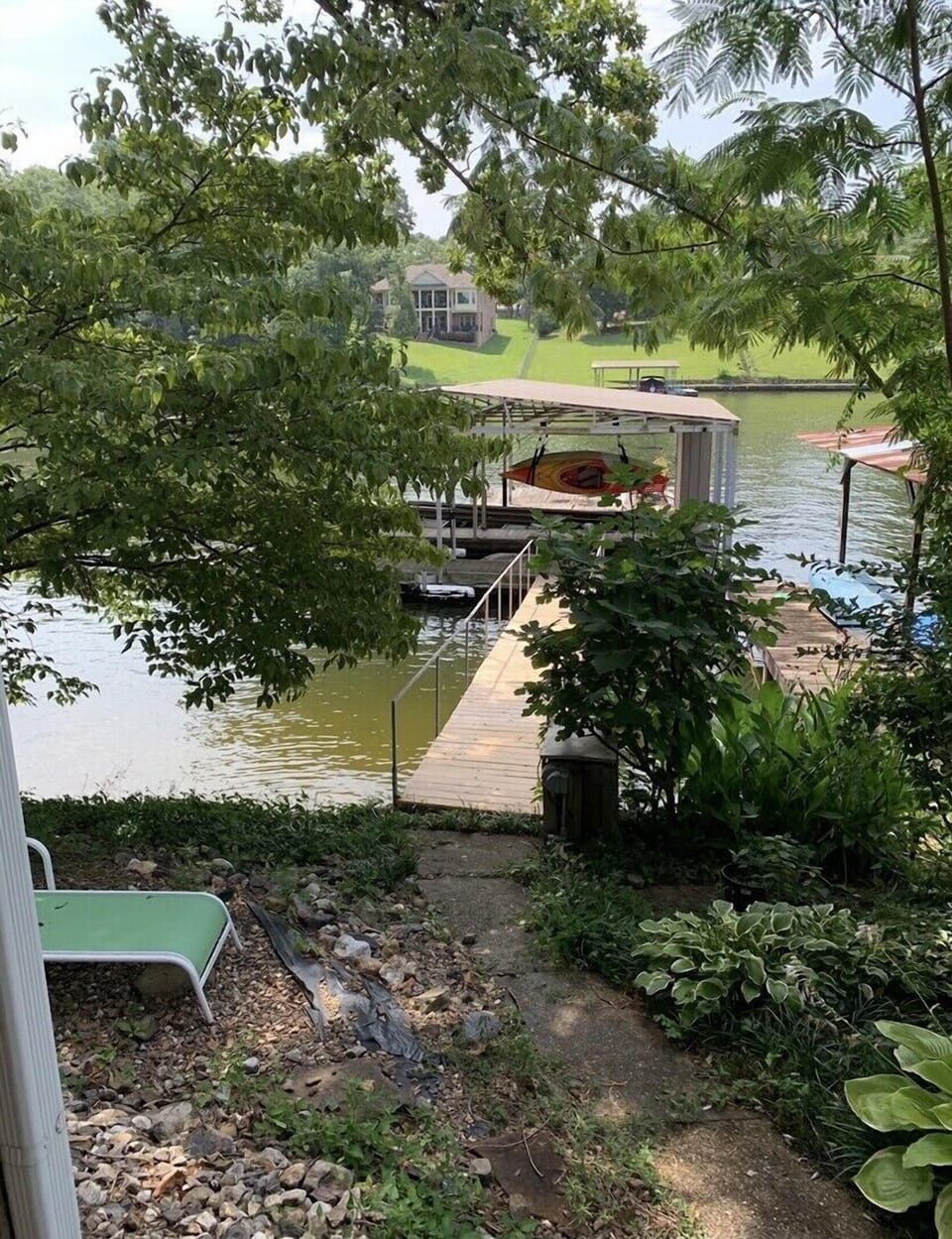 Back yard and dock 