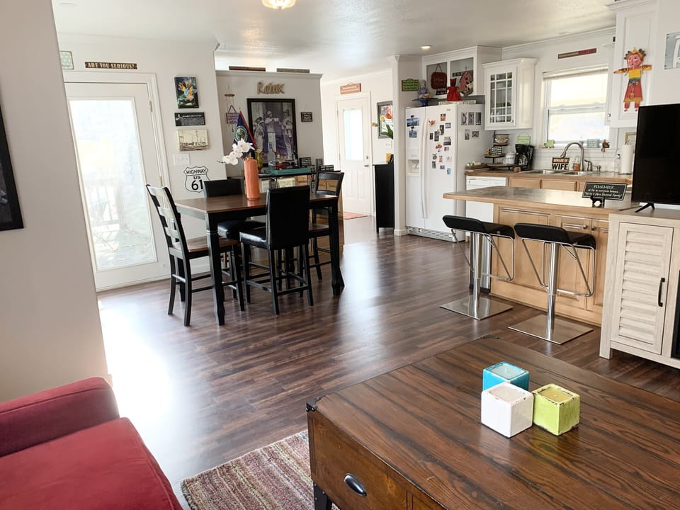 View from Living Room To Kitchen and Dining Area