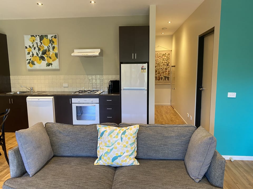 Living area with kitchen