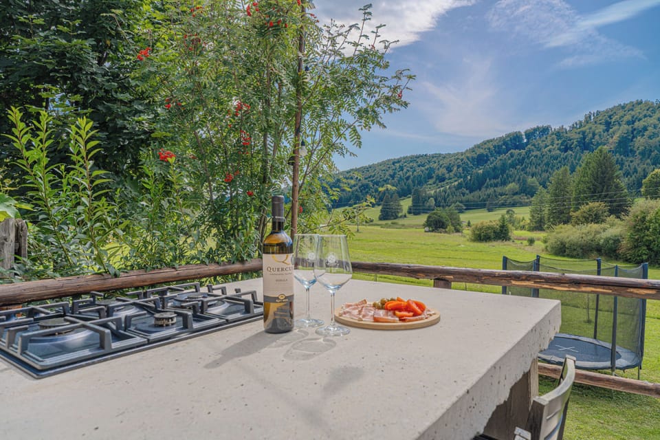 Family Chalet, 1 Bedroom, Balcony, Mountainside (Family Friendly Kraševec Lodge) | Outdoor dining