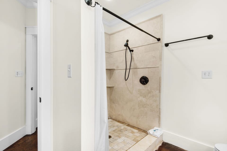 Master shower
