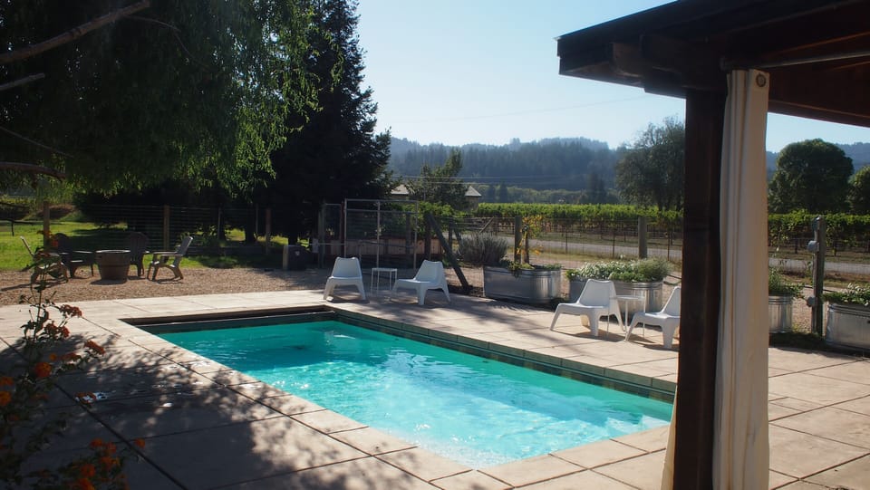 This 'Petite' sized swimming pool is designed to "Sit & Sip" in all four corners