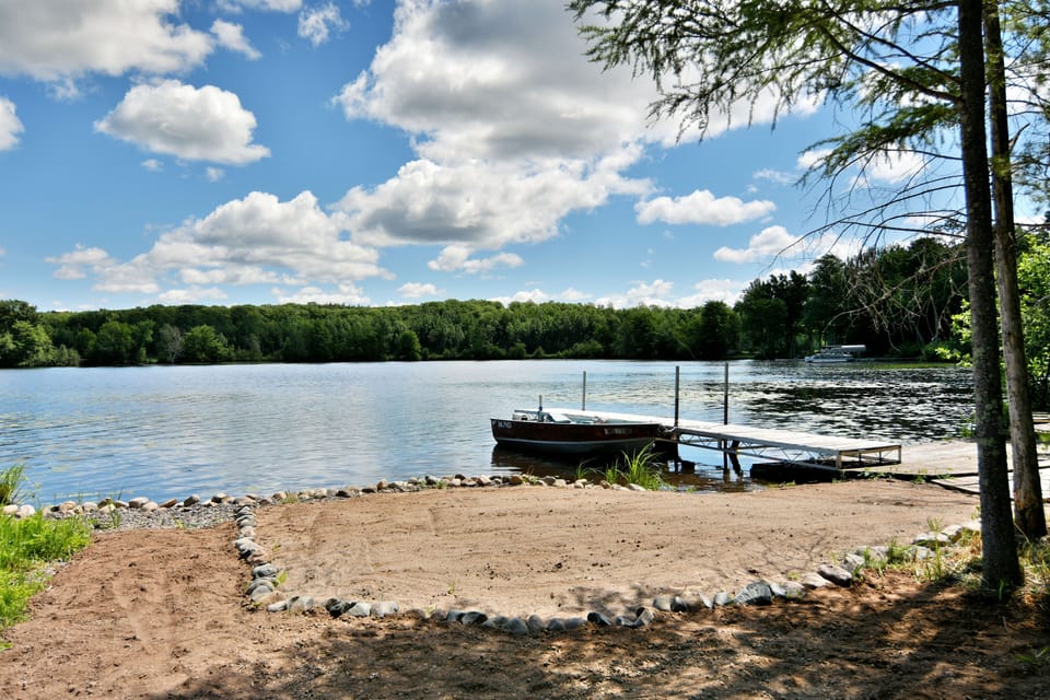Beach area (brand new dock not pictured here)
