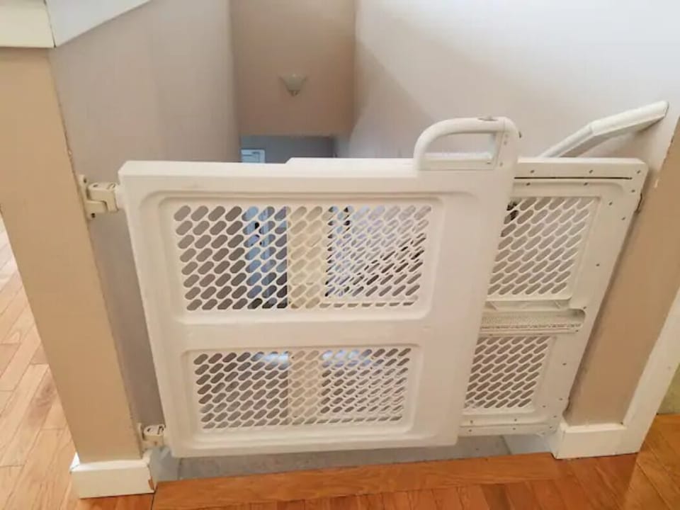 A gate for the little ones. 15 steps up to the living space