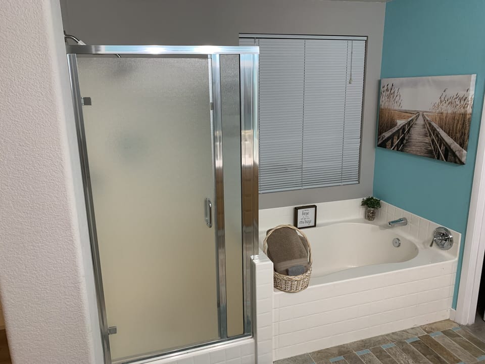 Master bathtub and shower