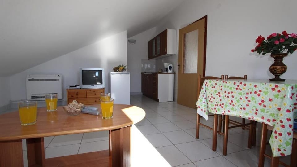 Living room and kitchen