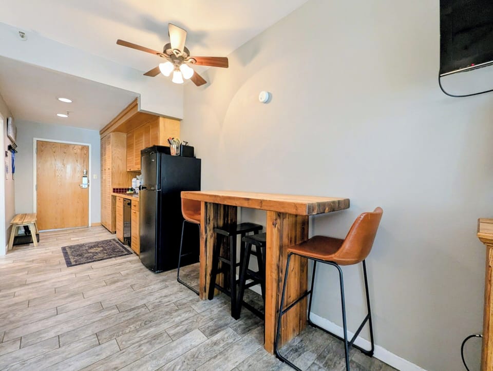 Updated wood flooring