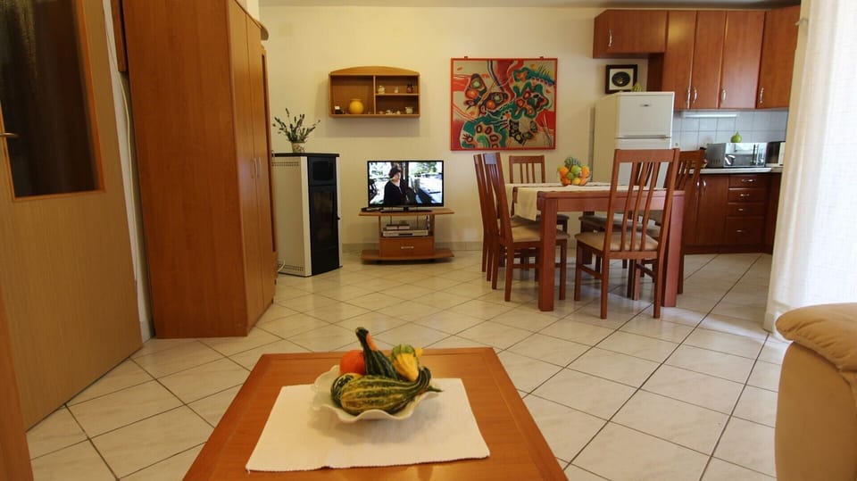 Kitchen and living room