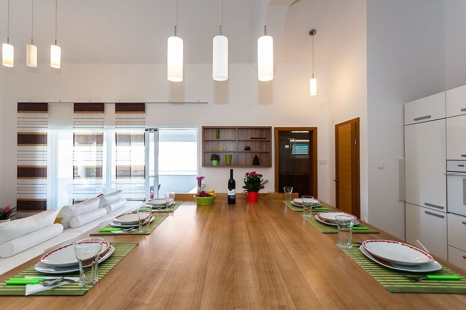 Living room and kitchen