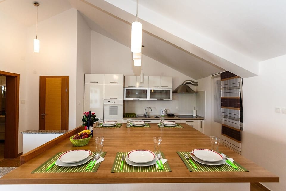 Living room and kitchen