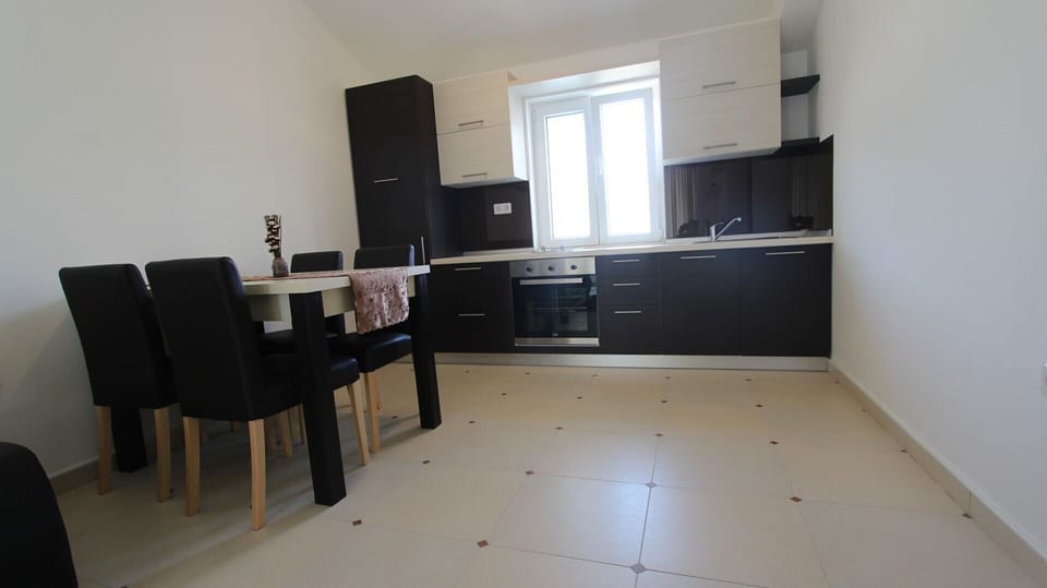 Living room and kitchen
