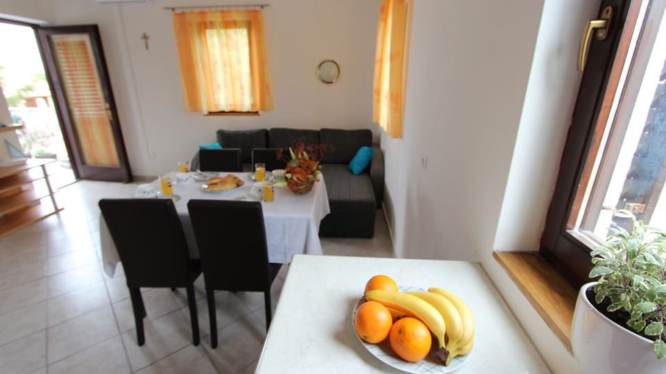 Living room and kitchen