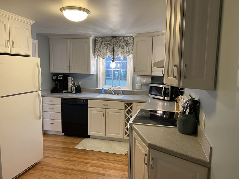 New hardwood floors in updated kitchen